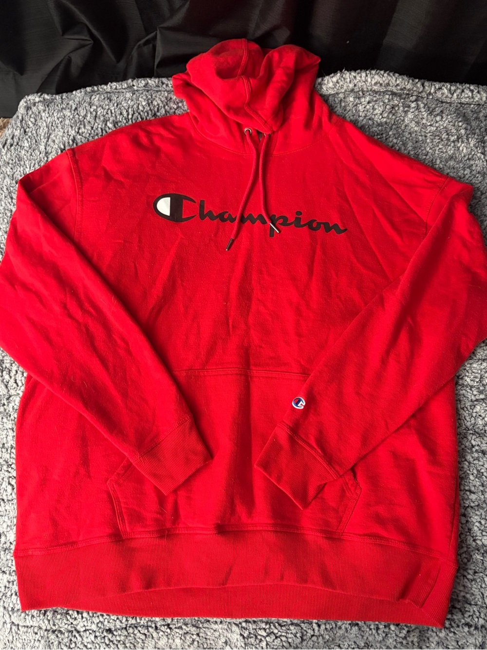 Champion Men's Bold Red Hoodie